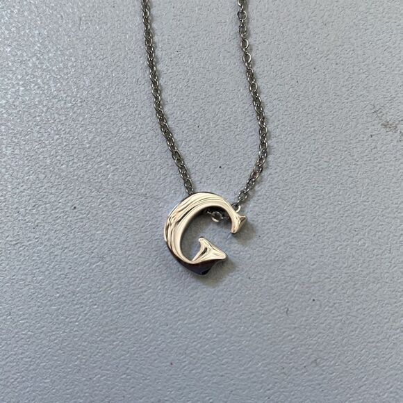 Sterling "G" Necklace - Picture 4 of 5